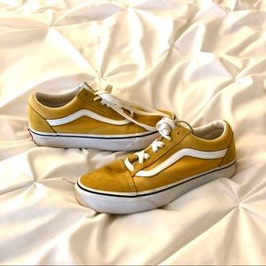 Mustard Yellow Vans Sneakers
